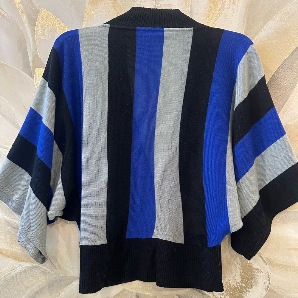 Multi - Colored Cropped Sweater - Picture 4 of 9